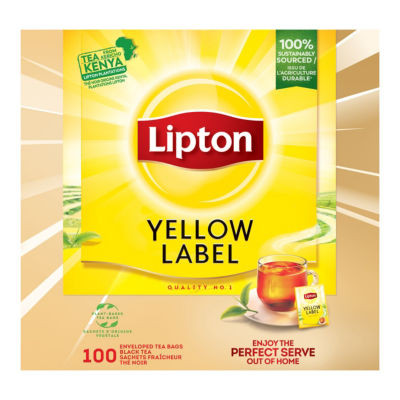 BTE 100 SACHETS LIPTON YELLOW KENYA