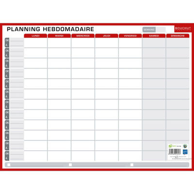 PLANNING ANNUEL ET HEBDO  32X42CM
