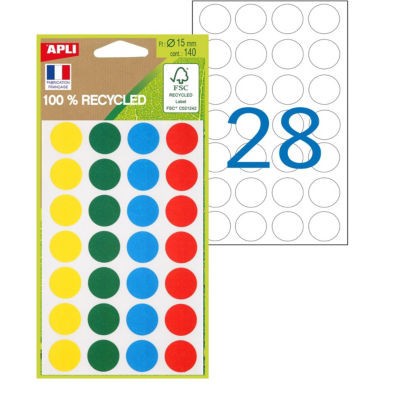 POCH 140 ETQ ASSOR DIAM 15 RECYCLEES