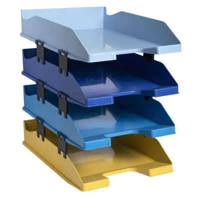 EXACOMPTA SET 4 BACS COURRIER BEE BLUE