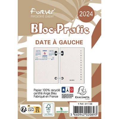 BLOC DATE A GAUCHE RECYCLE
