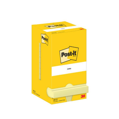 LOT 12 BLOCS POST IT 76X76MM JAUNE