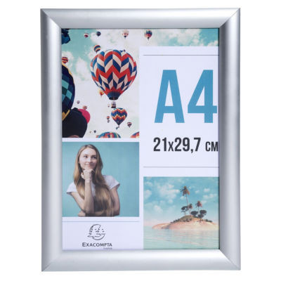 CADRE MURAL A4 EXACRYL ALUMINIUM/CRISTAL
