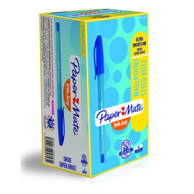 STYLOS BILLE INKJOY 100 CAP UF BLEU