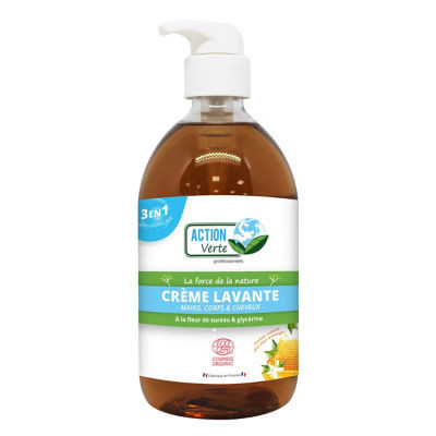SAVON MAINS ACTION VERTE 500 ML