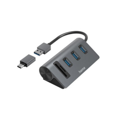 HUB HAMA 5 PORTS USB-A SD ET MICRO-SD