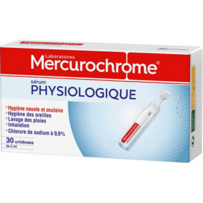 Achat 30 unidoses sérum physiologique embout rond sécurité