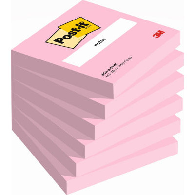 LOT 6 BLOC POST IT 76X76 FLAMINGO ROSE