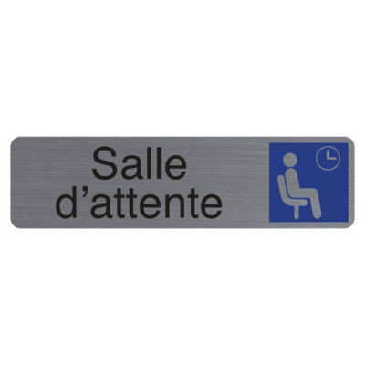 PLAQUE SALLE D ATTENTE ADHESIVE