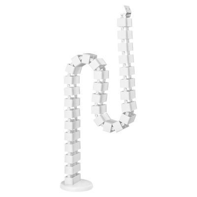 GOULOTTE PASSE CABLE ARTICULEE BLANCHE