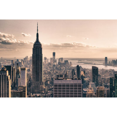 CADRE DECO NEW YORK EN HIVER H65XL98CM