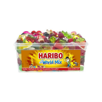 BOITE HARIBO WORLD MIX 900G