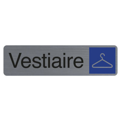 PLAQUE VESTIAIRE ADHESIVE