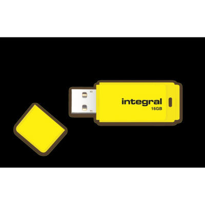 INTEGRAL NEON CLE USB 16 GB JAUNE 2.0