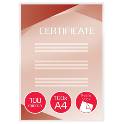 100 POCH PLASTIFICATION ADH A4 100 MIC