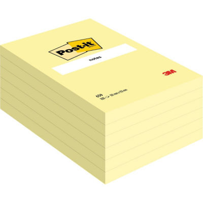 LOT 12 BLOCS POST IT 102X152MM JAUNE
