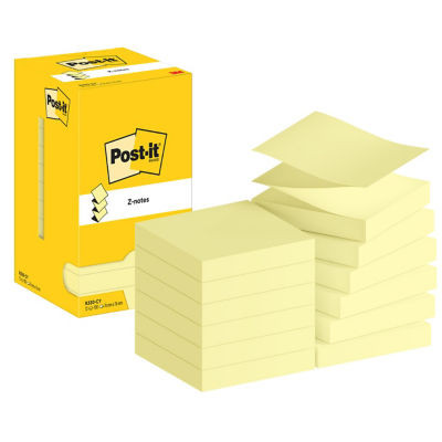 LOT 12 Z NOTES POSTIT 76X76 JAUNE
