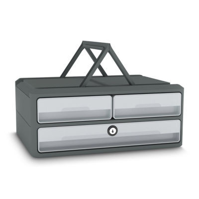 MODULE MOOV'UP SECURE 3 TIROIRS GRIS
