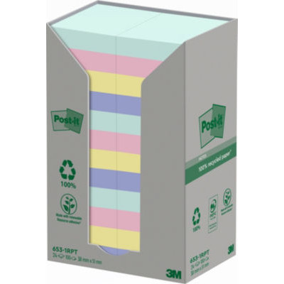 TOUR 24 BLOCS POST IT 48X48 REC NATURE