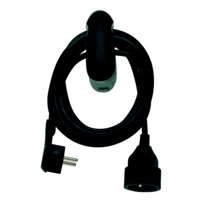 WATT&CO RALLONGE 3M AVEC CLIP NOIR