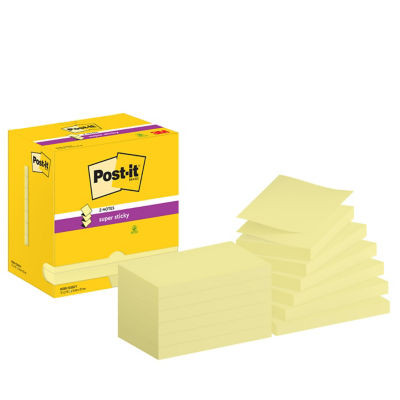 LOT 12 Z NOTES POSTIT SS 76X12 JAUNE