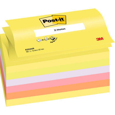 LOT 6 Z NOTES POST IT 76X127MM NEON