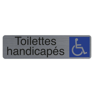 PLAQUE TOILETTE HANDICAPE ADHESIVE