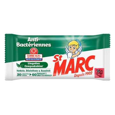 PQ 30 LINGETTE STMARC ANTIBAC