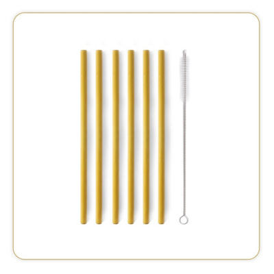 LOT DE 6 PAILLES BAMBOU