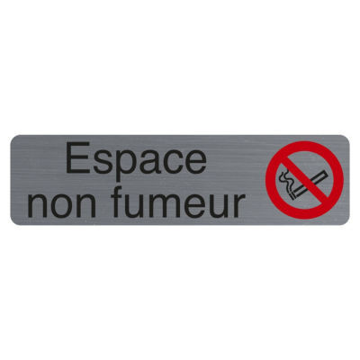 PLAQUE ESPACE NON FUMEURS ADHESIVE