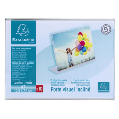 LOT DE 10 PORTE-ETIQUETTES 105X74 HORIZO