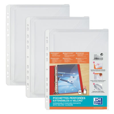 LOT 10 POCH PERF PP 20/100 SOUF VELCRO