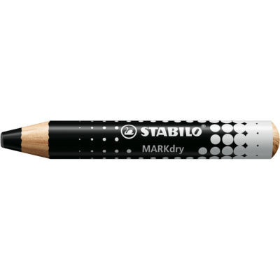 CRAYON MARQUEUR STABILO MARKDRY NOIR