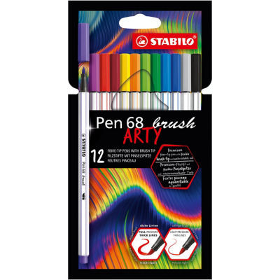 ETUI 12 FEUTRES PEN 68 BRUSH ARTY