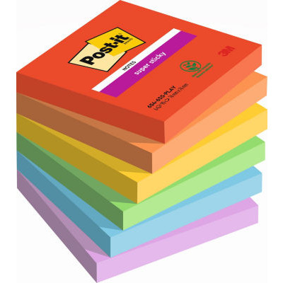 LOT 6 BLOCS POST IT SS 76X76 PLAYFUL