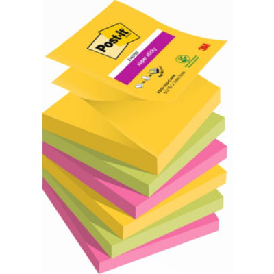 LOT 6 ZNOTES SUPER STICKY 76X76CARNAVAL