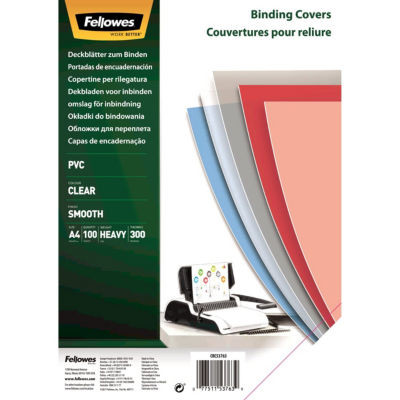 FELLOWES 100 COUVERTURE PVC A4 300MIC