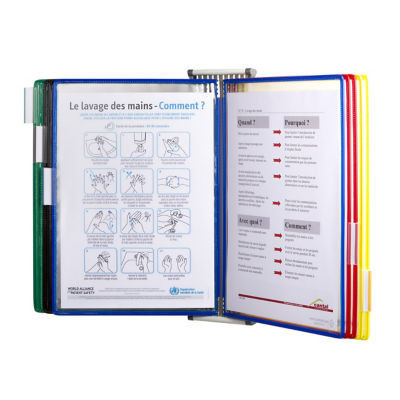 KIT MURAL METAL A4 10 POCHES