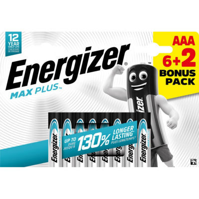ENERGIZER MAX PLUS AAA PACK 6+2