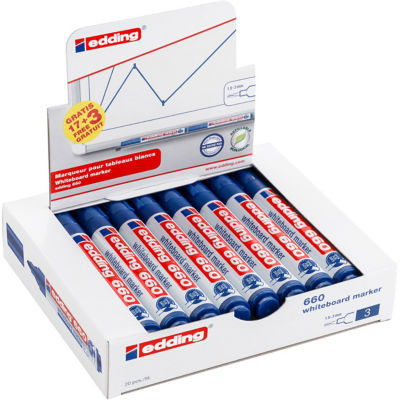 LOT 17+3 MARQUEURS EFFACABLES E660 BLEU