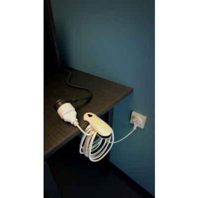 WATT&CO RALLONGE 5M AVEC CLIP BLANC