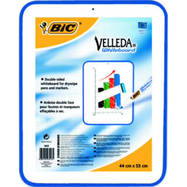 ARDOISE BIC VELLEDA CADRE BLEU 44X55