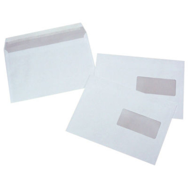 Boîte de 500 enveloppes blanches C5 162x229 100 g/m² bande de