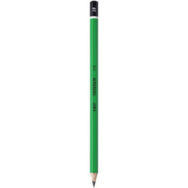 BTE 12 CRAYONS GRAPHITE CRITERIUM 2B