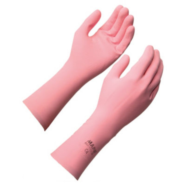 MAPA Lot de 10 paires de Gants ménage en latex relief antidérapant