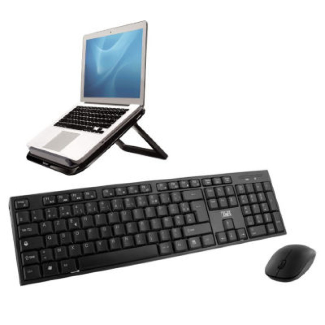 PACK CLAVIER SOURIS SUPPORT PORTABLE