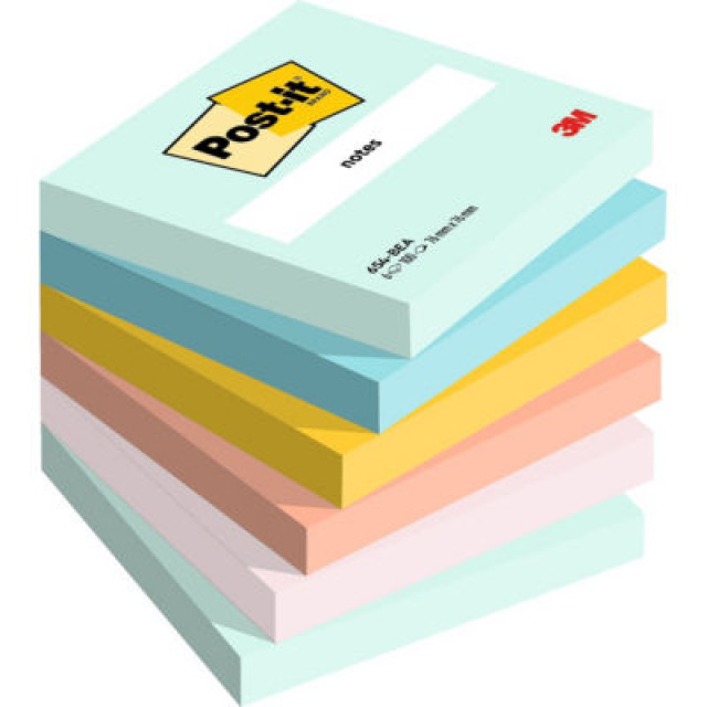 LOT 6 BLOCS POST IT 76X76 MM BEACHSIDE