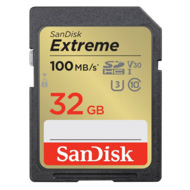 SANDISK CARTE SDHC EXTREME 32GO 100MO