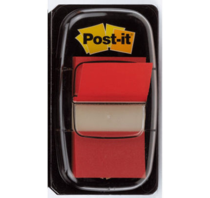 Marque-Pages Post-It® Rigides, Moyen, Rouge, Bleu et Vert, 25.4 mm